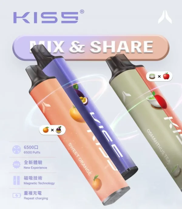 16e7e587ed14c7fa690349074e7c8bf6.webp KIS5 鎧斯 6500口拋棄式電子煙|主打雙芯磁吸黑科技與百變風味配對|適合偏好自由解鎖奇幻層次與流線工藝手感的玩家