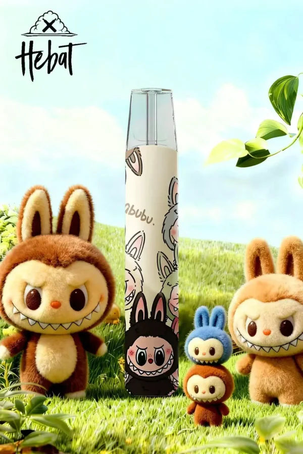 Hebat喜貝 x Labubu聯名一代通用主機｜精品級工藝外殼催生細膩綿密煙霧｜注重日常隨身吸睛度與生活質感的收藏家必備