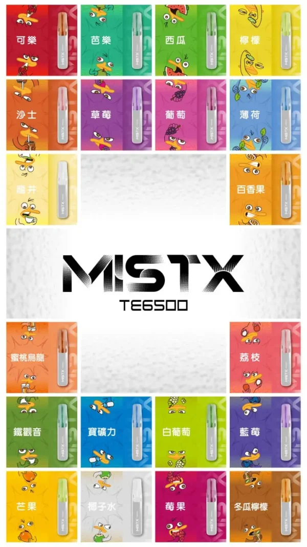 Mist X 鴨嘴獸 6500口拋棄式電子煙｜主打療癒萌系外觀與長效續航電力｜適合偏好吸睛設計與持久電量的潮流玩家