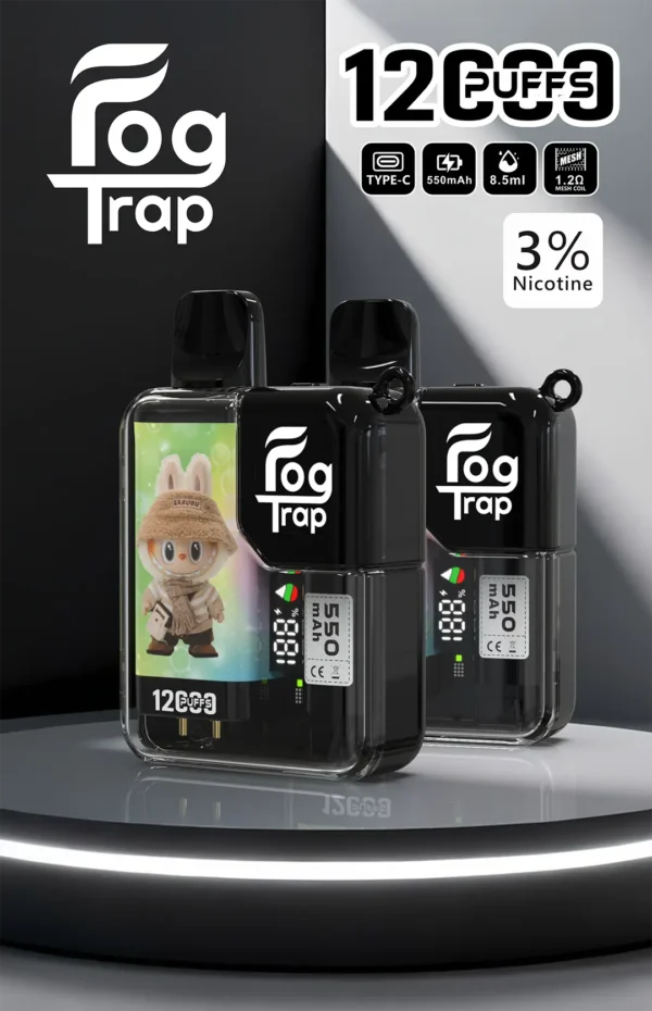 6a24674fcb5d598e7ce25c0dfdb5c85a.webp 【買10送1】Fog Trap 12000小新LABUBU聯名 | 釋放豐富擊喉層次拋棄式電子煙|專為偏好童趣設計的上班族