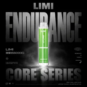 LIMI 8000口拋棄式電子煙｜主打吸氣發光燈效與大容量冰萃風味｜適合偏好絢麗視覺潮流與飽滿冰爽口感的玩家
