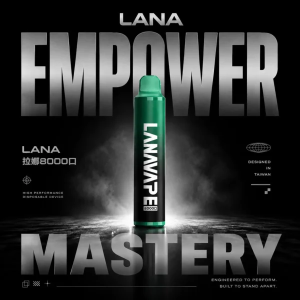 LANA ZOLT 8000口拋棄式電子煙｜主打超大容量與細緻冰爽霧感｜適合偏好長效省心與沁涼吸感的玩家