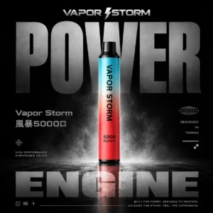VAPOR STORM風暴5000口拋棄式電子煙｜主打網狀芯豐沛霧感與大容量｜適合偏好長效便利的玩家