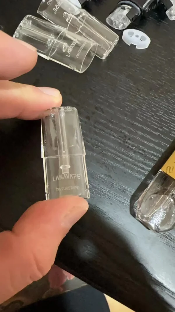 LANA透明一代通用注油電子煙倉｜專利防漏密封工藝與流線氣道催生細膩綿密煙霧｜注重隨身防漏與生活質感的商務族群必備