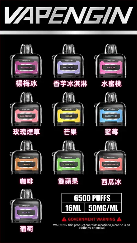 【JUPITER煙彈】木星煙彈-_-单個10ml-_-6500口-_-台灣現貨-蒸汽領域-魯米國際有限公司.webp 木星 VAPENGIN JUPITER 6500口拋棄式電子煙|主打Mesh網狀霧化科技與純粹冰萃風味|適合偏好細膩煙霧層次與極致冰爽口感的玩家貨
