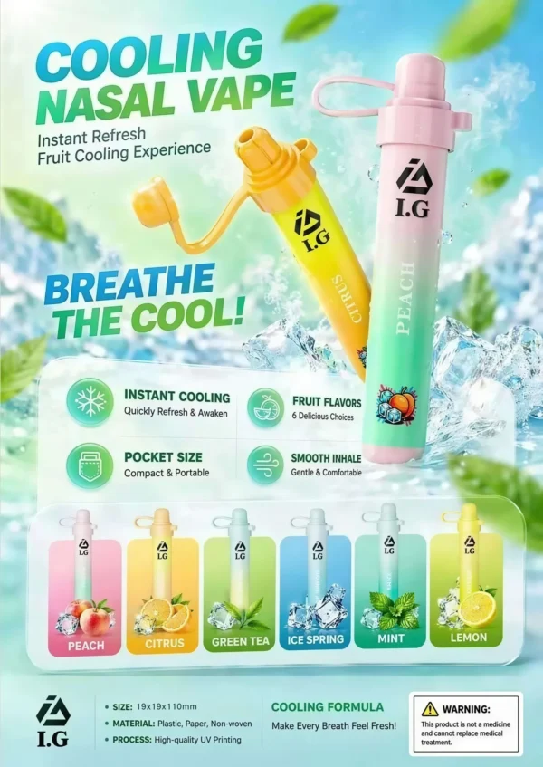I.G夏威夷鼻通產品規格-鼻吸薄荷棒-6-scaled I.G 夏威夷鼻通鼻吸薄荷棒|6款清新香氣與涼感體驗|適合追求隨身清新感受的使用者