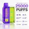 images 【買一盒煙彈送主機】KEYSTONE FLEX-3 鑰石 25000口拋棄式電子煙|三段功率調節與Mesh網芯霧感體驗|適合追求高續航與個性化口感的玩家